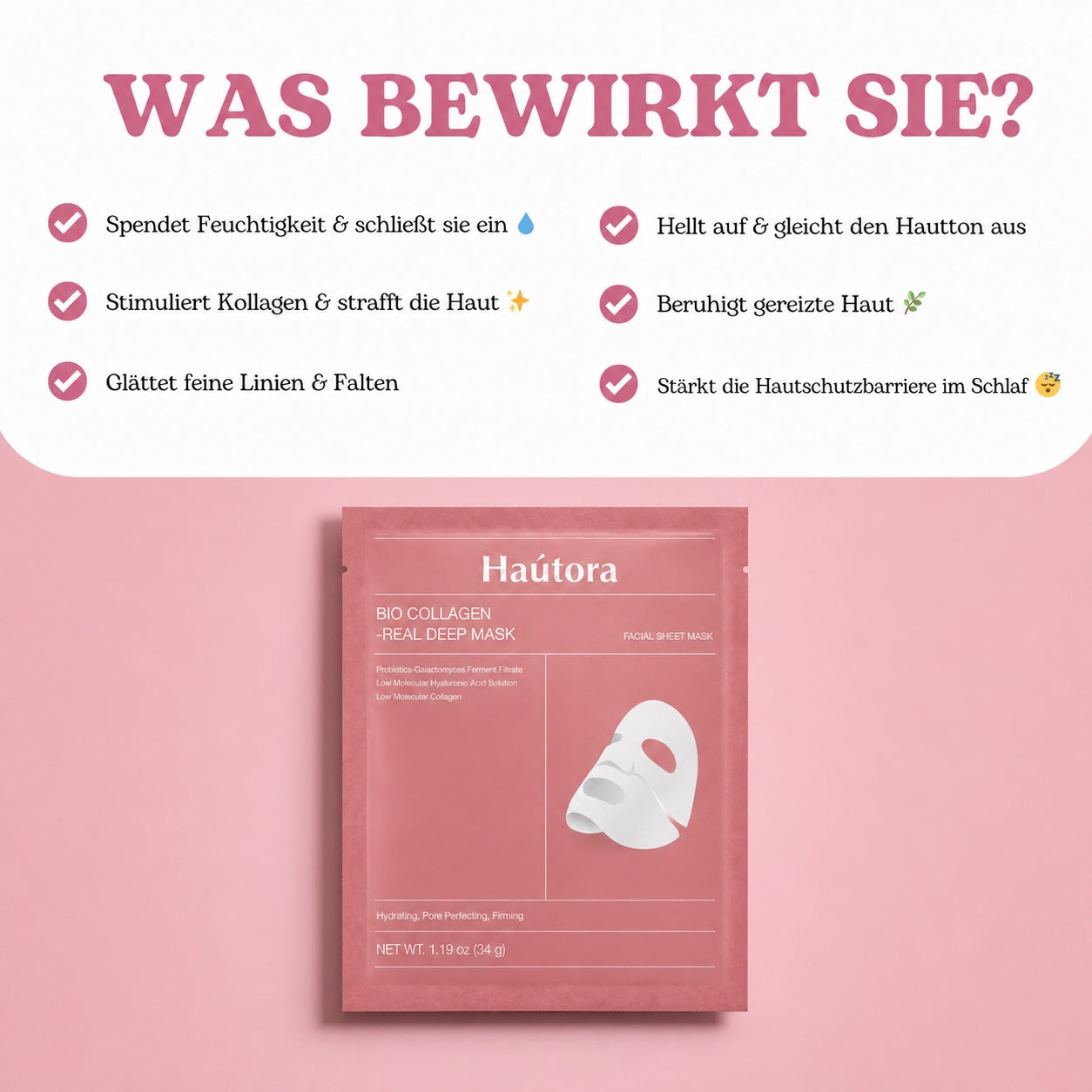 Hautora Bio-Kollagen-Maske 2.0